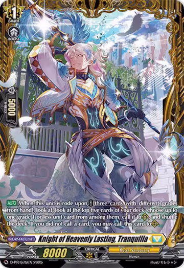 Knight of Heavenly Lasting, Tranquilia (D-PR/522EN) — card price