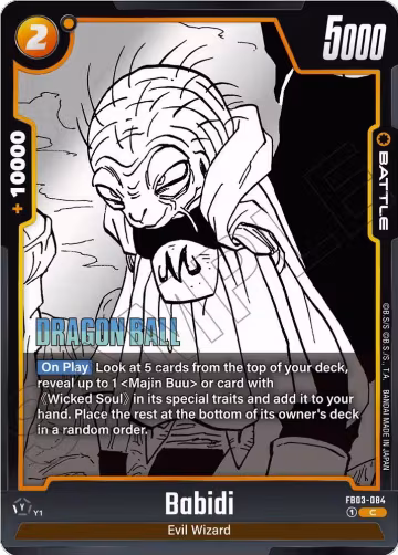 Babidi - FB03-084 (FB03-084), Manga Booster 01 — DB Fusion card price