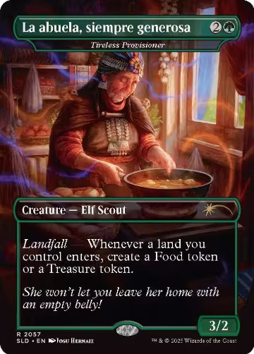 La abuela, siempre generosa - Tireless Provisioner (2057), Secret Lair Drop Series — Magic card price