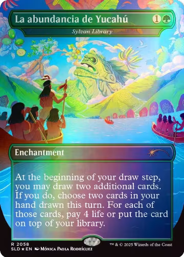 La abundancia de Yucahú - Sylvan Library (Rainbow Foil) (2058), Secret Lair Drop Series — Magic card price