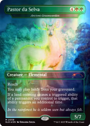 Pastor da Selva - Ancient Greenwarden (Rainbow Foil) (2059), Secret Lair Drop Series — Magic card price