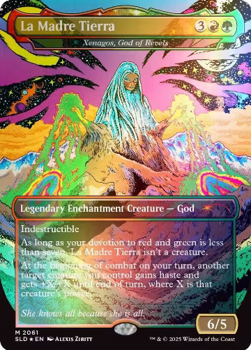 La Madre Tierra - Xenagos, God of Revels (Rainbow Foil) (2061), Secret Lair Drop Series — Magic card price