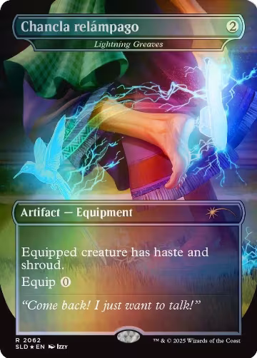 Chancla relámpago - Lightning Greaves (Rainbow Foil) (2062), Secret Lair Drop Series — Magic card price