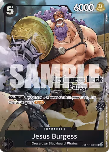 Jesus Burgess (Beginners Deck Party [ST-23] - [ST-28] Winner Pack) (OP10-085), One Piece Promotion Cards — One Piece card price