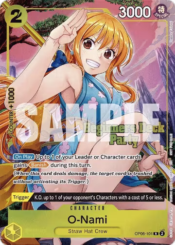 O-Nami (Beginners Deck Party [ST-23] - [ST-28] Winner Pack) (OP06-101), One Piece Promotion Cards — One Piece card price