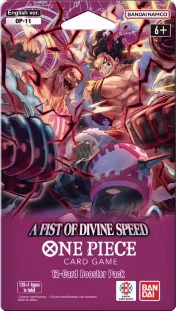 A Fist of Divine Speed - Sleeved Booster Pack, A Fist of Divine Speed — One Piece sealed product price