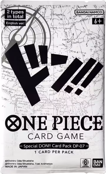 Special DON!! Card Pack DP-07, A Fist of Divine Speed — One Piece sealed product price