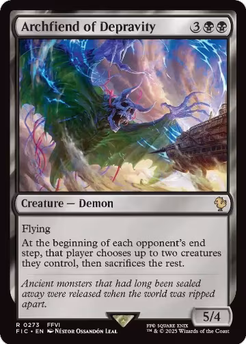 Archfiend of Depravity (Surge Foil) (273), Commander: FINAL FANTASY — Magic card price