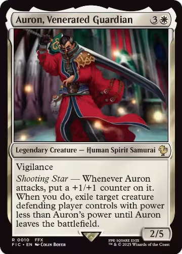 Auron, Venerated Guardian (Surge Foil) (10), Commander: FINAL FANTASY — Magic card price
