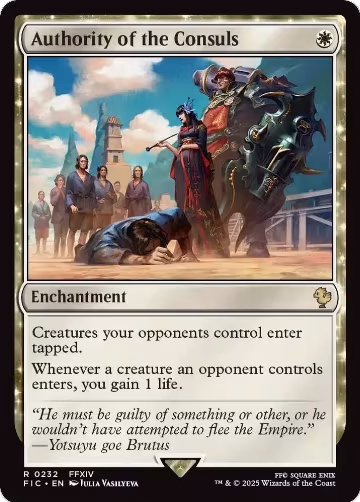 Authority of the Consuls (Surge Foil) (232), Commander: FINAL FANTASY — Magic card price