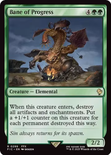 Bane of Progress (Surge Foil) (299), Commander: FINAL FANTASY — Magic card price