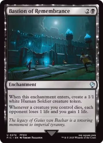 Bastion of Remembrance (Surge Foil) (274), Commander: FINAL FANTASY — Magic card price