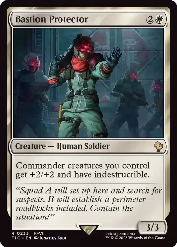 Bastion Protector (Surge Foil) (233), Commander: FINAL FANTASY — Magic card price