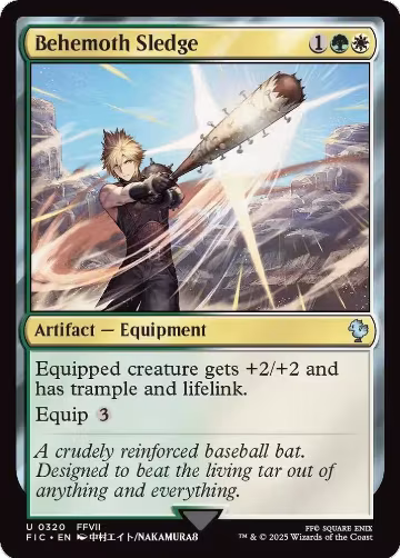 Behemoth Sledge (Surge Foil) (320), Commander: FINAL FANTASY — Magic card price