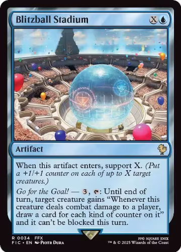 Blitzball Stadium (Surge Foil) (34), Commander: FINAL FANTASY — Magic card price