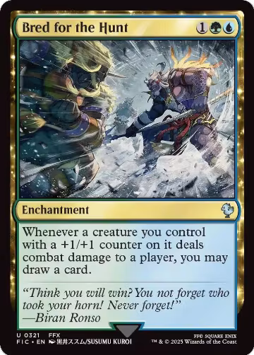 Bred for the Hunt (Surge Foil) (321), Commander: FINAL FANTASY — Magic card price