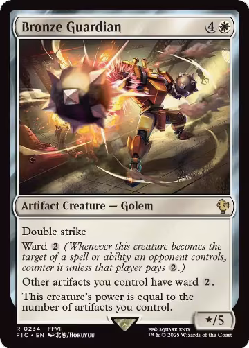 Bronze Guardian (Surge Foil) (234), Commander: FINAL FANTASY — Magic card price
