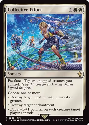 Collective Effort (Surge Foil) (237), Commander: FINAL FANTASY — Magic card price