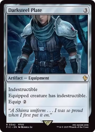 Darksteel Plate (Surge Foil) (342), Commander: FINAL FANTASY — Magic card price