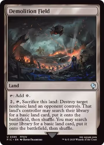Demolition Field (Surge Foil) (385), Commander: FINAL FANTASY — Magic card price