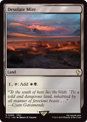 Desolate Mire (Surge Foil) (386), Commander: FINAL FANTASY — Magic card price