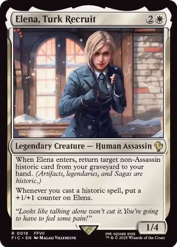 Elena, Turk Recruit (Surge Foil) (18), Commander: FINAL FANTASY — Magic card price
