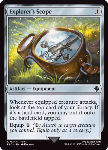 Explorer's Scope (Surge Foil) (344), Commander: FINAL FANTASY — Magic card price