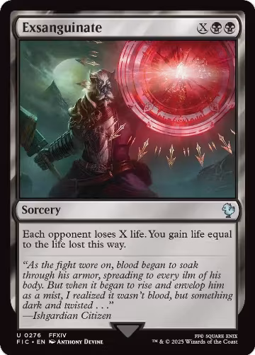 Exsanguinate (Surge Foil) (276), Commander: FINAL FANTASY — Magic card price