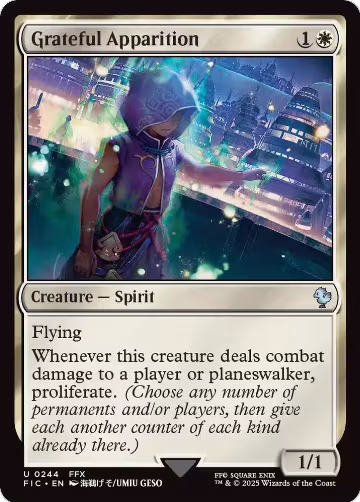 Grateful Apparition (Surge Foil) (244), Commander: FINAL FANTASY — Magic card price