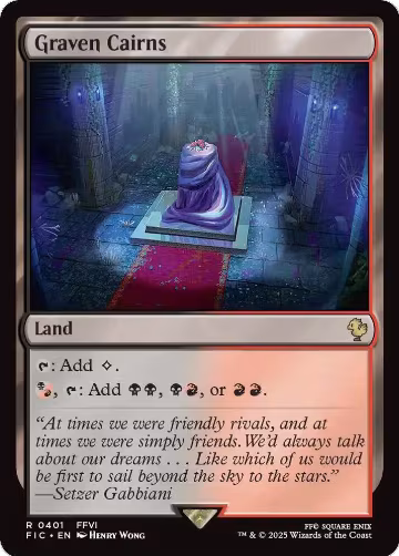 Graven Cairns (Surge Foil) (401), Commander: FINAL FANTASY — Magic card price