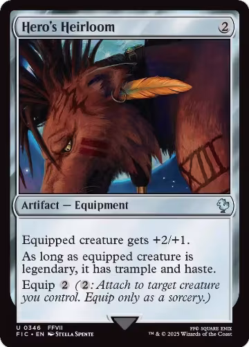 Hero's Heirloom (Surge Foil) (346), Commander: FINAL FANTASY — Magic card price