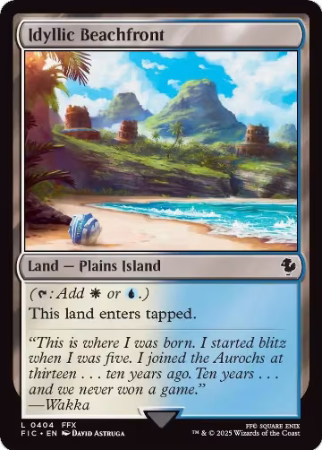 Idyllic Beachfront (Surge Foil) (404), Commander: FINAL FANTASY — Magic card price