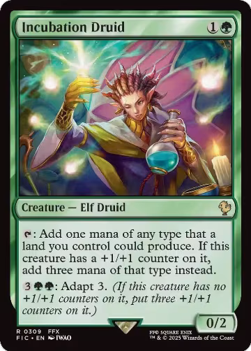 Incubation Druid (Surge Foil) (309), Commander: FINAL FANTASY — Magic card price