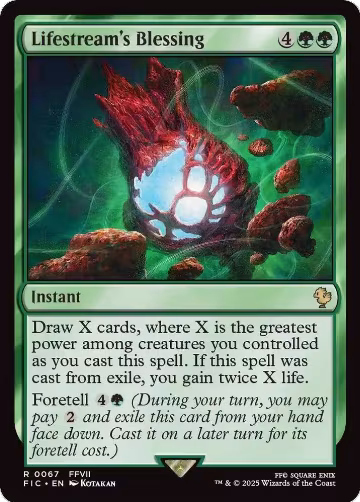Lifestream's Blessing (Surge Foil) (67), Commander: FINAL FANTASY — Magic card price
