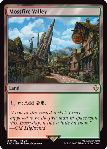 Mossfire Valley (Surge Foil) (407), Commander: FINAL FANTASY — Magic card price