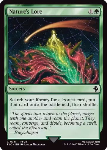 Nature's Lore (Surge Foil) (311), Commander: FINAL FANTASY — Magic card price