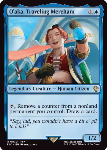 O'aka, Traveling Merchant (Surge Foil) (39), Commander: FINAL FANTASY — Magic card price