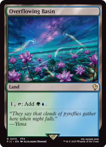 Overflowing Basin (Surge Foil) (410), Commander: FINAL FANTASY — Magic card price