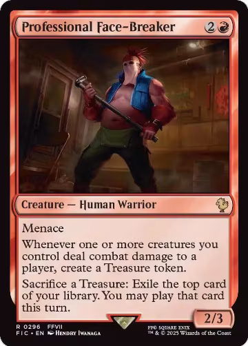 Professional Face-Breaker (Surge Foil) (296), Commander: FINAL FANTASY — Magic card price
