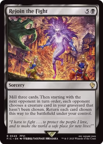 Rejoin the Fight (Surge Foil) (49), Commander: FINAL FANTASY — Magic card price