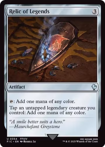 Relic of Legends (Surge Foil) (354), Commander: FINAL FANTASY — Magic card price