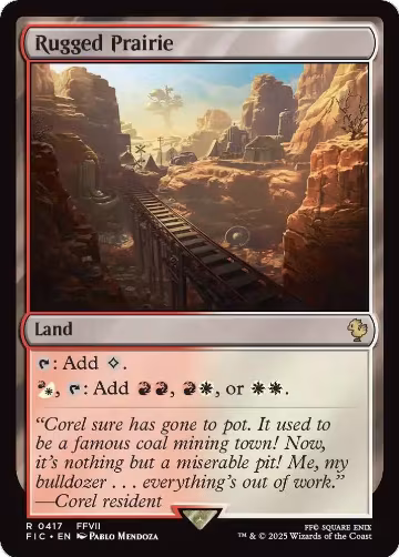 Rugged Prairie (Surge Foil) (417), Commander: FINAL FANTASY — Magic card price