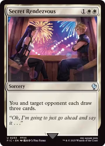 Secret Rendezvous (0253) (Surge Foil) (253), Commander: FINAL FANTASY — Magic card price