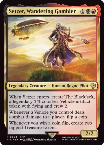 Setzer, Wandering Gambler (Surge Foil) (93), Commander: FINAL FANTASY — Magic card price