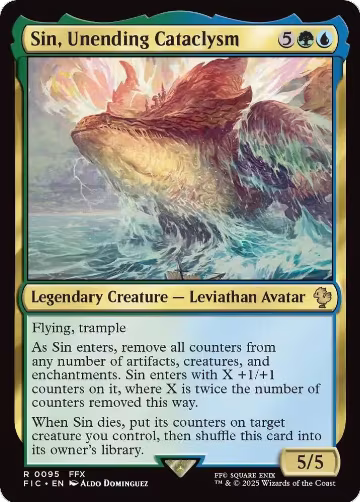 Sin, Unending Cataclysm (Surge Foil) (95), Commander: FINAL FANTASY — Magic card price