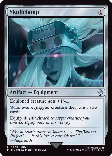 Skullclamp (Surge Foil) (355), Commander: FINAL FANTASY — Magic card price