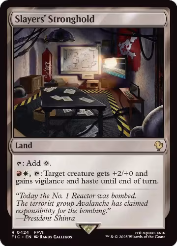 Slayers' Stronghold (Surge Foil) (424), Commander: FINAL FANTASY — Magic card price