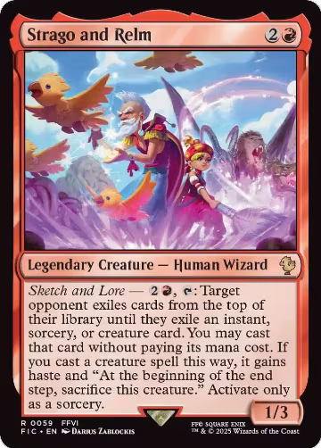 Strago and Relm (Surge Foil) (59), Commander: FINAL FANTASY — Magic card price