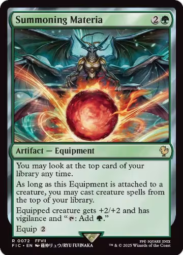 Summoning Materia (Surge Foil) (72), Commander: FINAL FANTASY — Magic card price