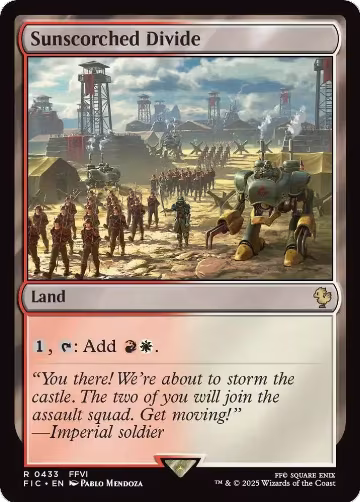 Sunscorched Divide (Surge Foil) (433), Commander: FINAL FANTASY — Magic card price
